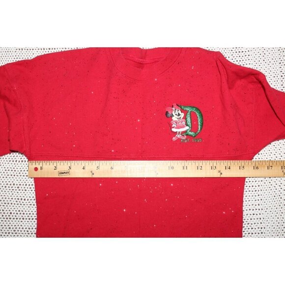 Disney Spirit Red Jersey Kids Size Medium Minnie Mouse Long sleeves Cotton Top - Picture 2 of 10